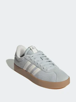 Gris - Adidas VL Court 3.0 Formateurs
