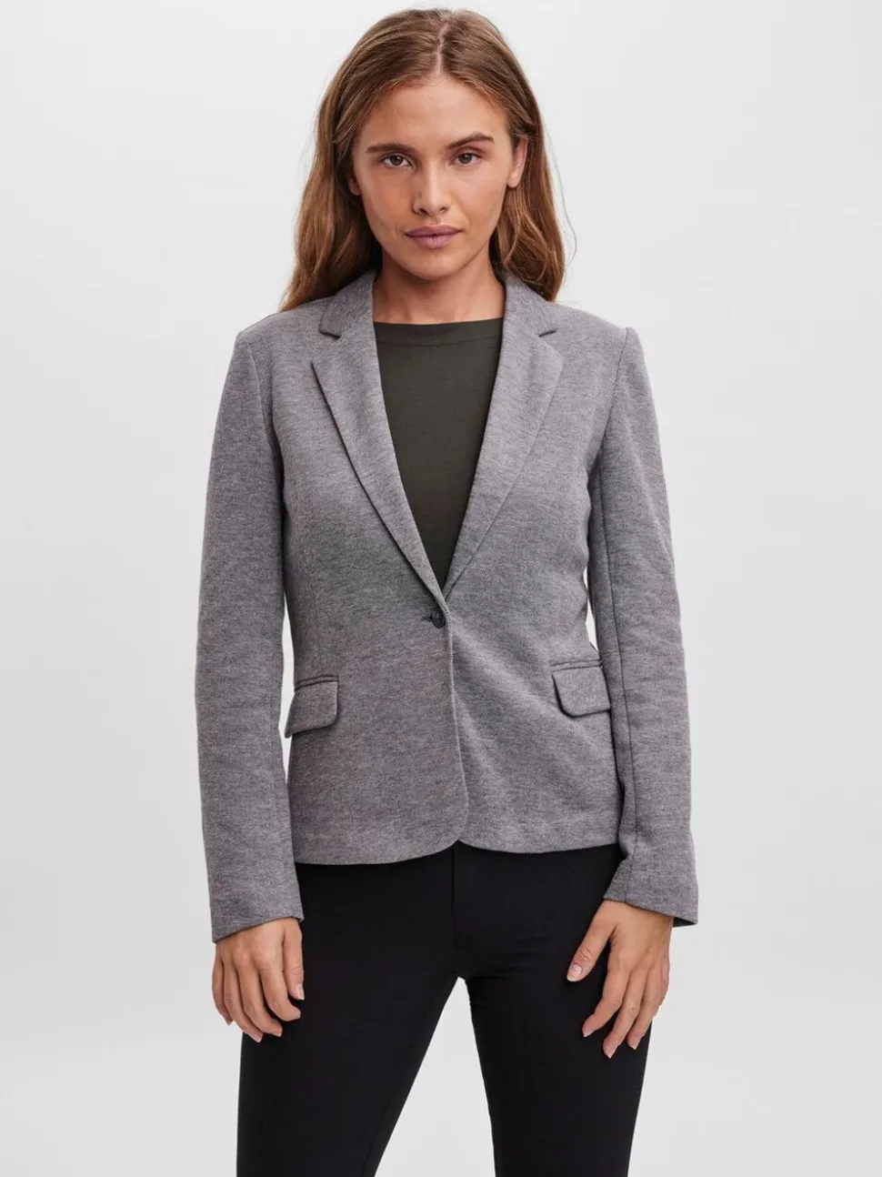 Gris - Blazer ajusté Vero Moda