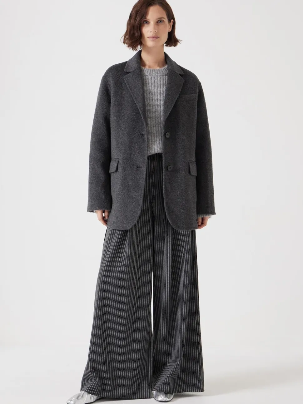 Gris - Blazer Hush Pure Wool double face