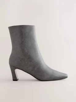 Gris - Bottines à talons Forever Comfort® avec bout ciselé