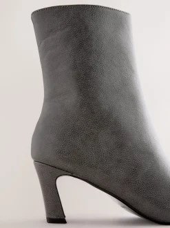 Gris - Bottines à talons Forever Comfort® avec bout ciselé