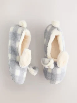 Gris À carreaux Lapin - Chaussons de ballet