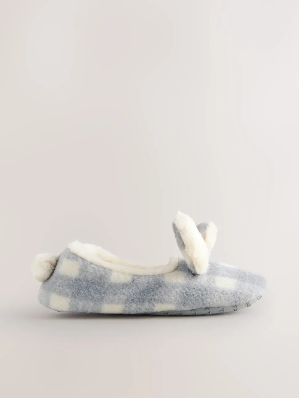 Gris À carreaux Lapin - Chaussons de ballet