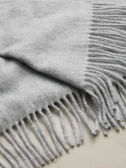 Gris - Écharpe N. Premium Made in Italy à poids moyen