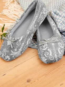Gris - Chaussons de ballet Laura Ashley