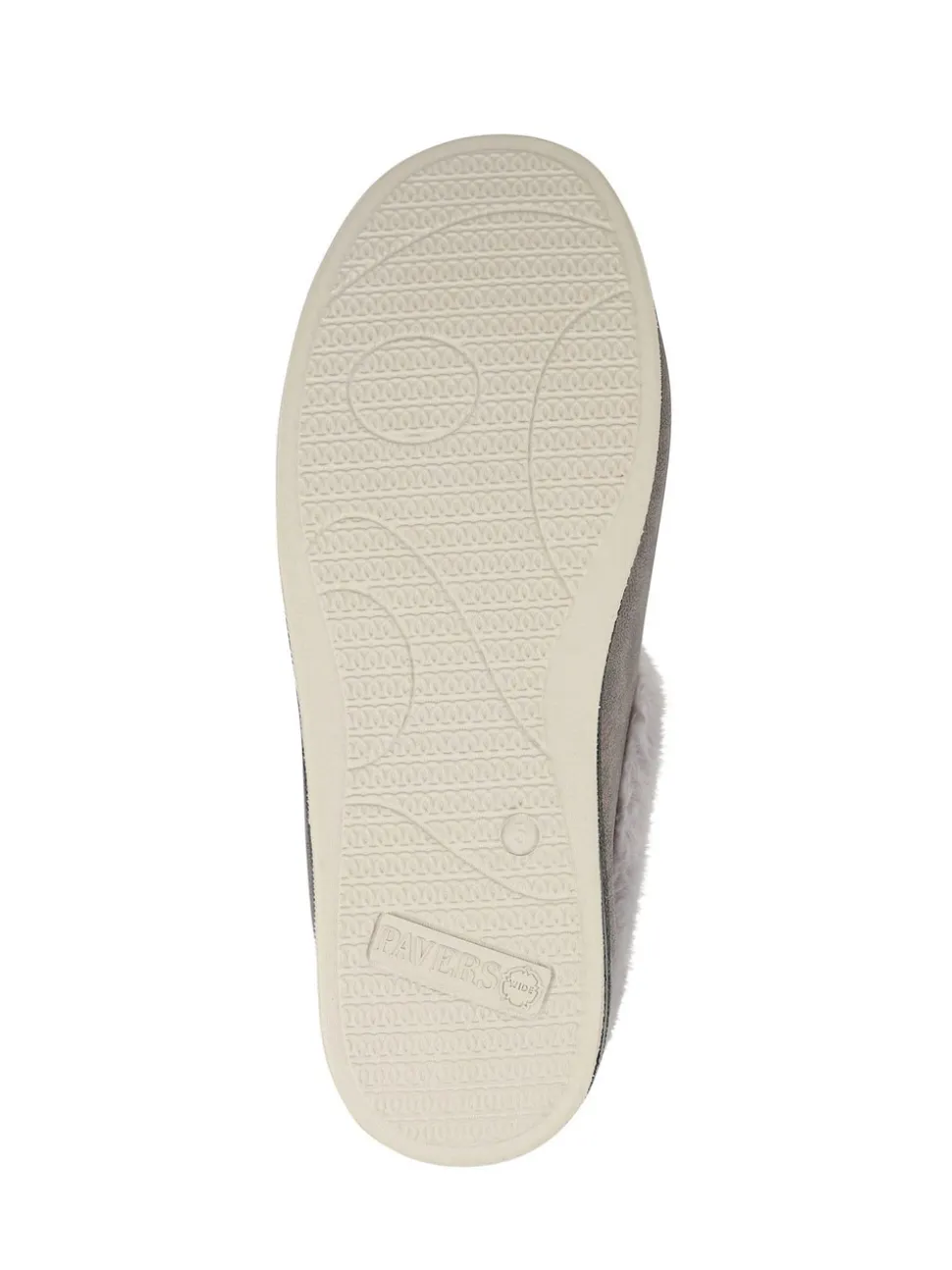 Gris - Chaussons douillets Pavers en mousse à mémoire de forme coupe large