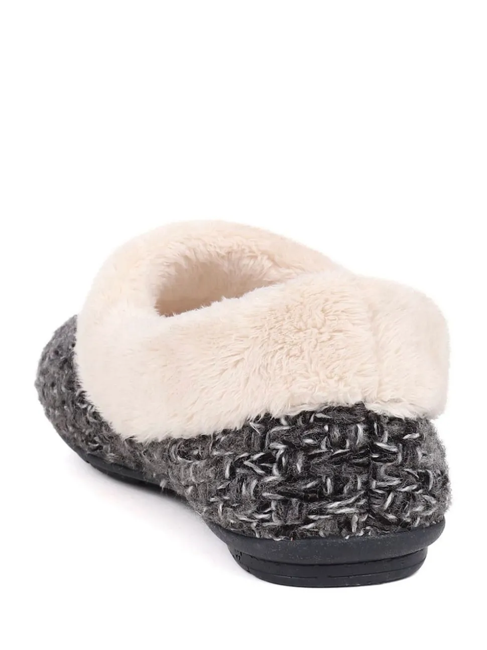 Gris - Chaussons Jones Bootmaker doublés de fausse fourrure