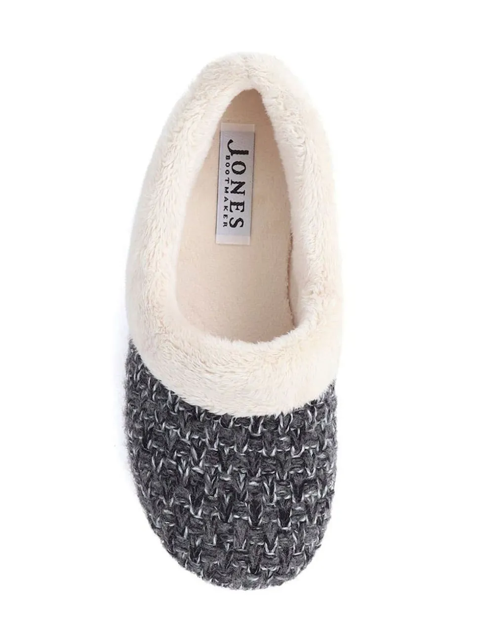 Gris - Chaussons Jones Bootmaker doublés de fausse fourrure