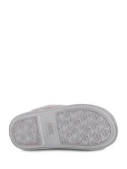 Gris - Chaussons Just Sheepskin Albery en peau de mouton pour femme
