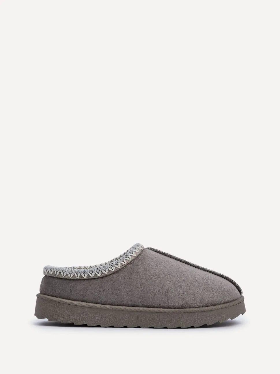 Gris - Chaussons Linzi Tana en faux daim à enfiler