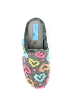 Gris - Chaussons Lunar style mule