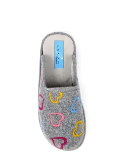Gris - Chaussons Lunar style mule