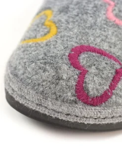 Gris - Chaussons Lunar style mule
