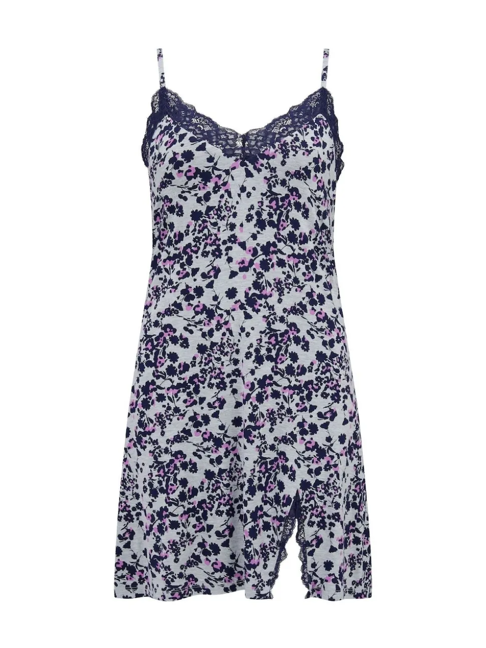 Gris - Chemise Pour Moi Sofa Loves Dentelle support caché en jersey fendu