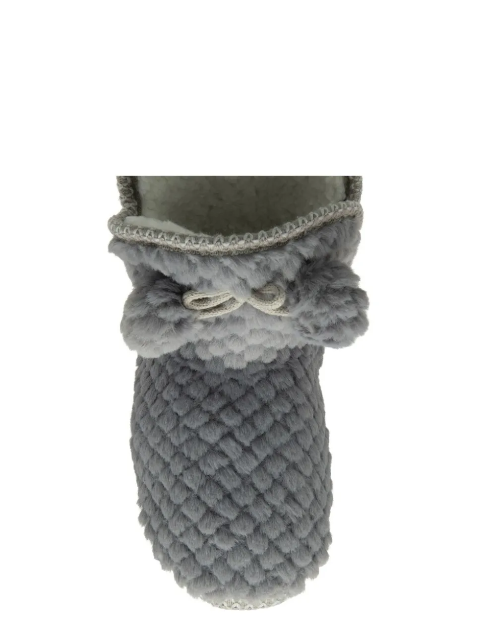 Gris - Dunlop Chaussons bottines gaufrés pour femme