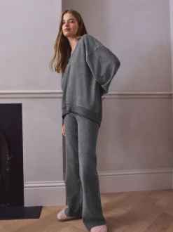 Gris - Ensemble tunique et jogging STUDIO en polaire