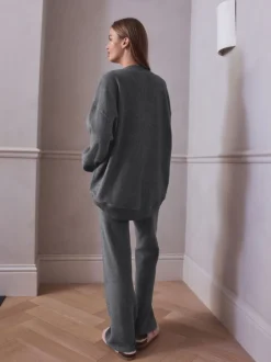 Gris - Ensemble tunique et jogging STUDIO en polaire