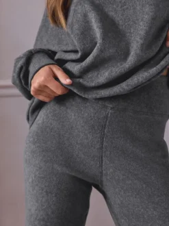 Gris - Ensemble tunique et jogging STUDIO en polaire