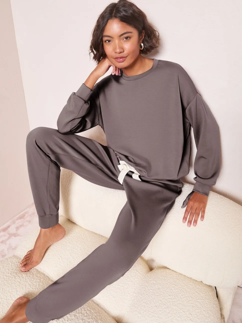Gris - Friends Like These Bas de pyjama de jogging haut de gamme
