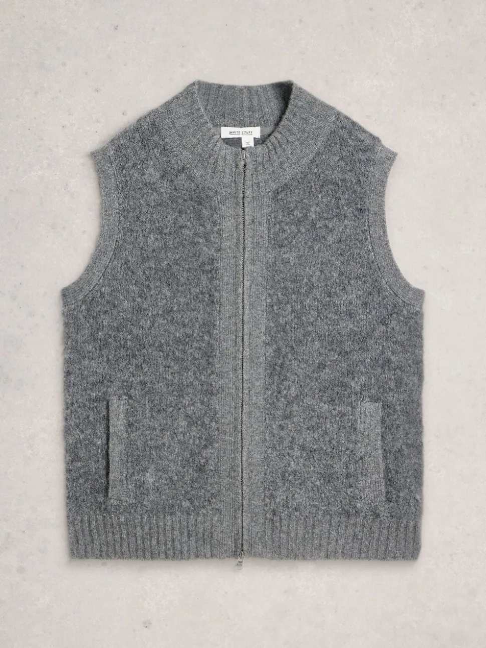 Gris - Gilet White Stuff en boucle