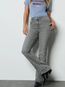 Gris - Jean bootcut authentique Milieu