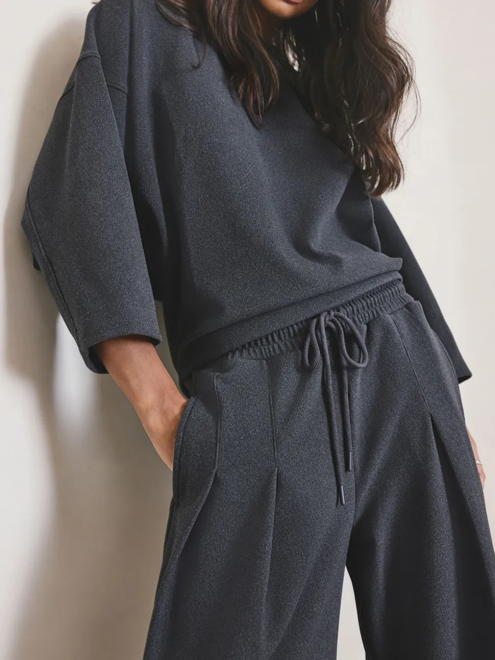 Gris - Jogging N.Premium à jambe large