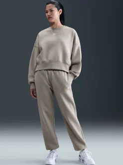 Gris - Jogging oversize en polaire Phoenix taille haute Nike