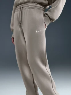 Gris - Jogging oversize en polaire Phoenix taille haute Nike