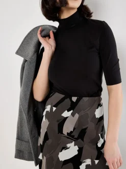 Gris - Jupe Apricot coup de pinceau en biais