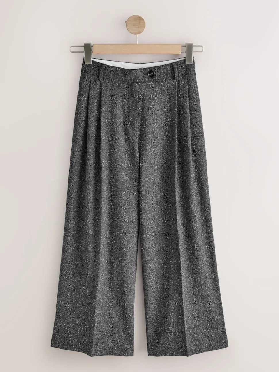 Gris - Jupe-culotte mouchetée