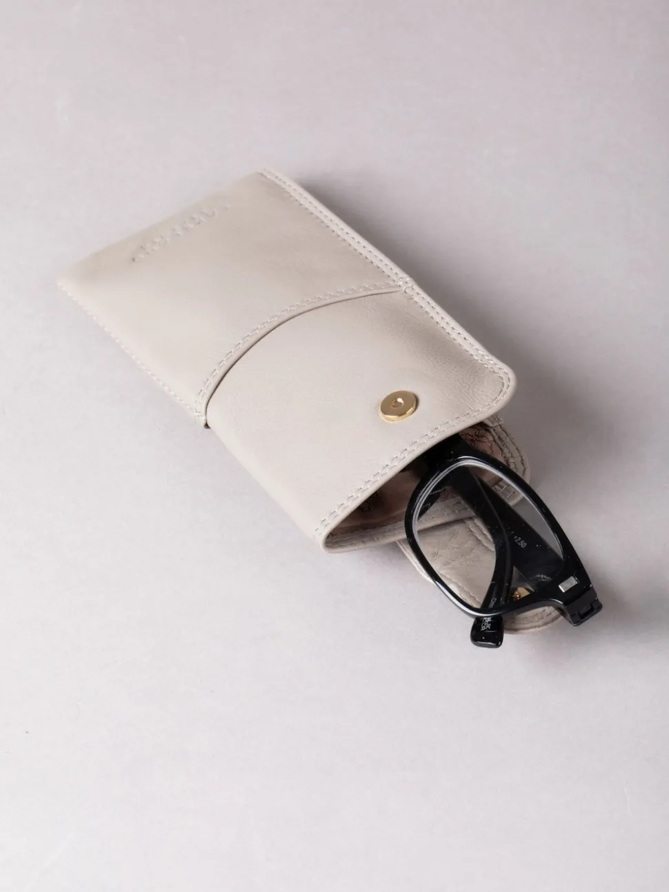Gris - Lakeland Leather Etui à lunettes
