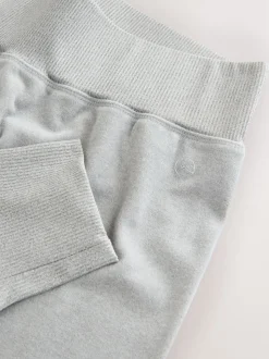Gris - Leggings doux thermique au toucher