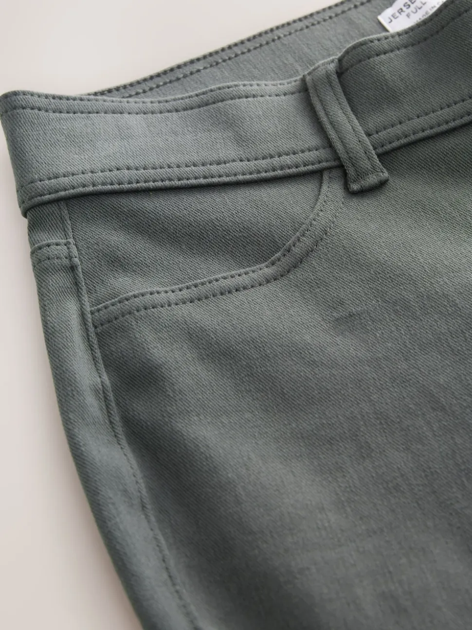 Gris - Leggings longs en denim de jersey