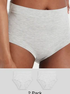 Gris - Lot de 2 culottes Ultimate Comfort