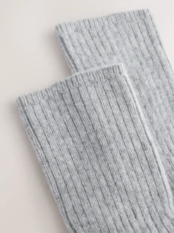 Gris - Lot de 1 paires de chaussettes N. Premium en cachemire à maintien thermique
