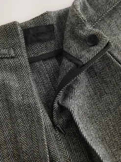 Gris - Mini-jupe kilt en laine
