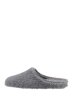 Gris - Mules Hush Puppies Good Chaussons en peluche