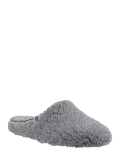 Gris - Mules Hush Puppies Good Chaussons en peluche