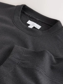 Gris - N.Premium Sweat-shirt large brossé