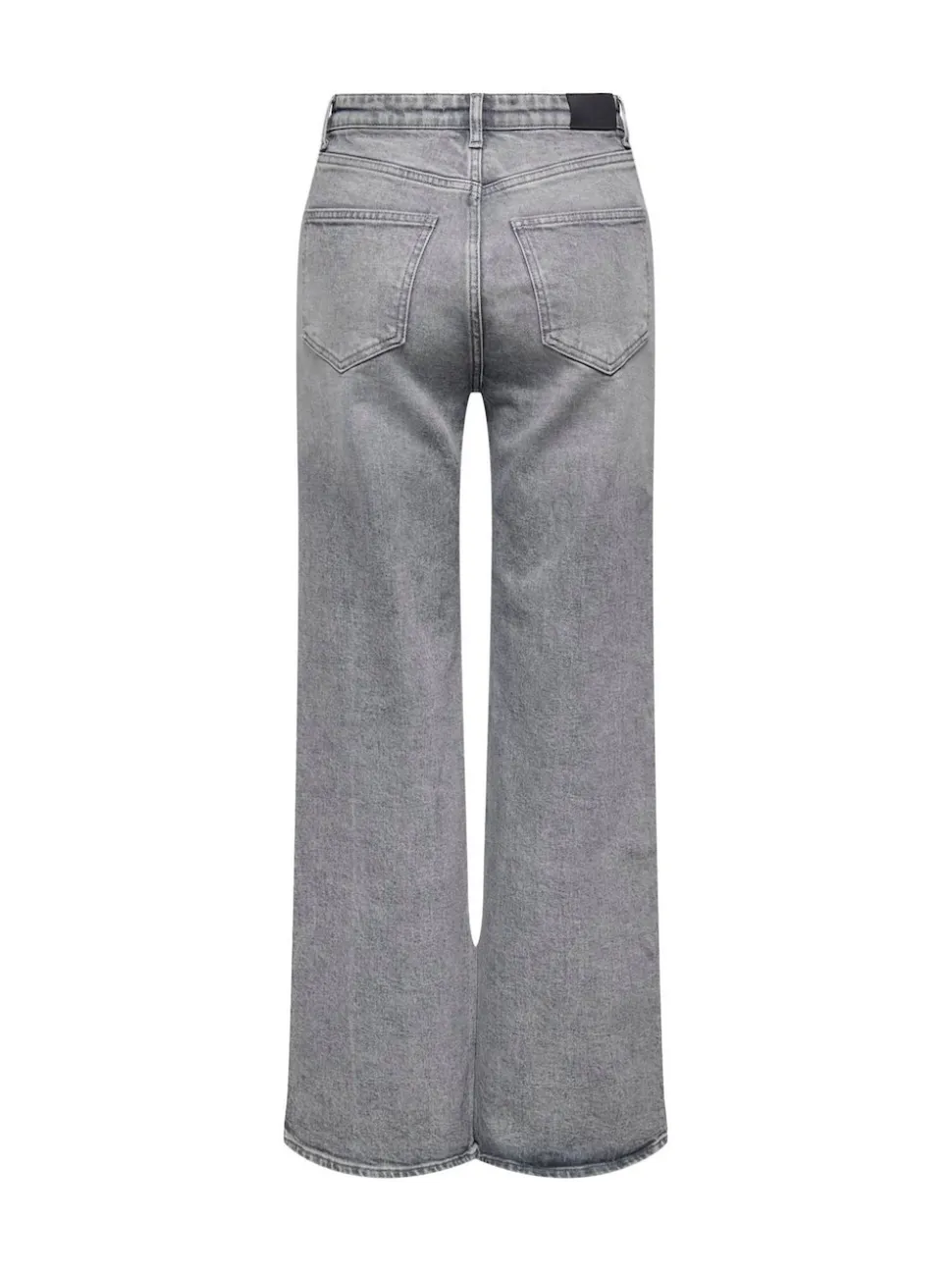 Gris - Only Taille haute Ample 100% Coton Jeans