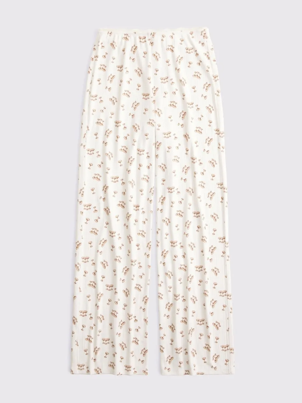 Gris - Pantalon de pyjama Abercrombie & Fitch en maille pointelle