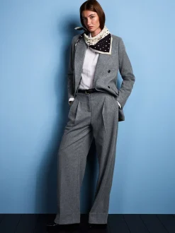 Gris - Pantalons amples Tabitha Simmons X Next en laine mélangée