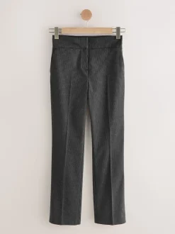 Gris - Pantalons bootcut sculptants à carreaux habillés