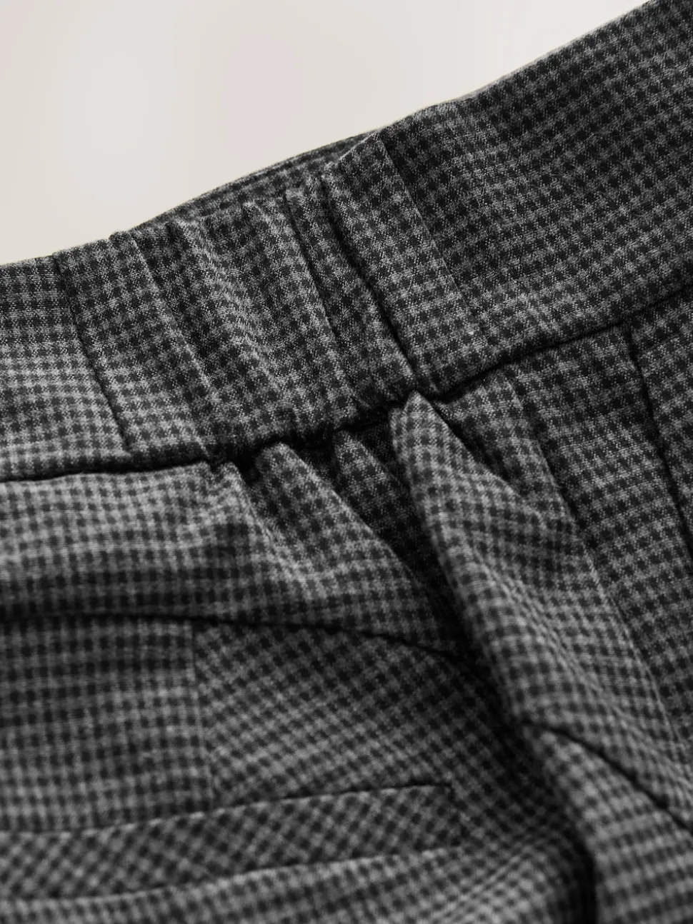 Gris - Pantalons bootcut sculptants à carreaux habillés