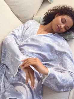Gris - Peignoir Laura Ashley Josette