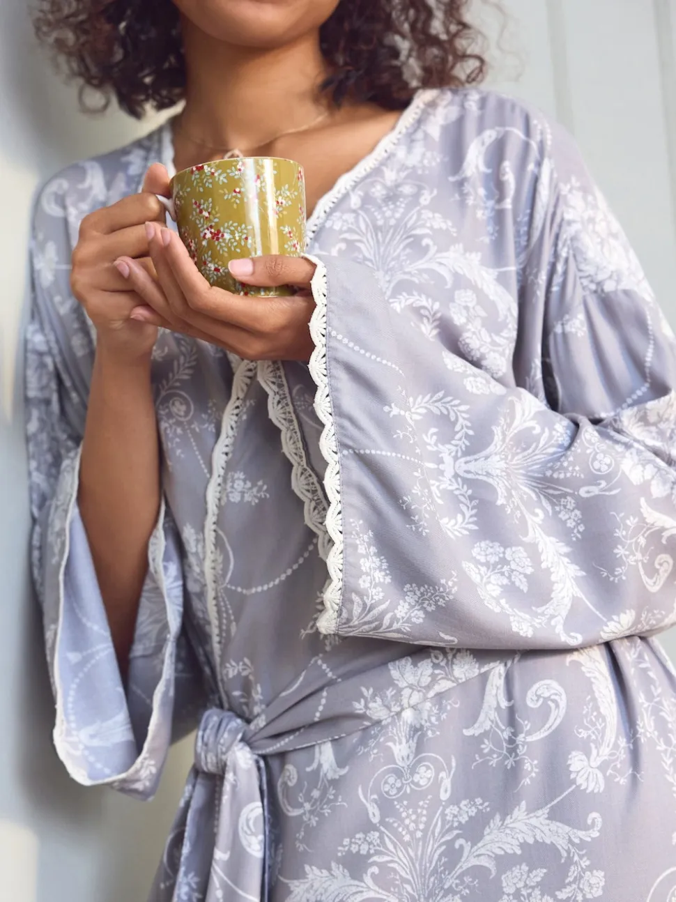 Gris - Peignoir Laura Ashley Josette