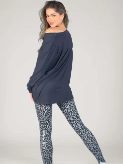 Gris - Pineapple Womens Script Manches longues Top
