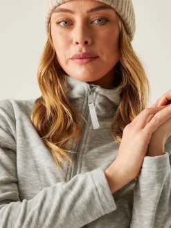 Gris - Polaire Regatta Mayse zippée en tissu chiné