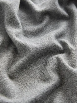 Gris - Pull col rond riche en coton au toucher doux