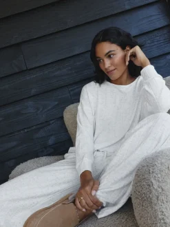 Gris - Pyjama confortable à manches longues